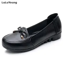 Натуральная кожа; Новинка года; женские туфли на плоской подошве; цвет белый, черный; Мягкие Туфли-оксфорды; водонепроницаемые Мокасины для женщин