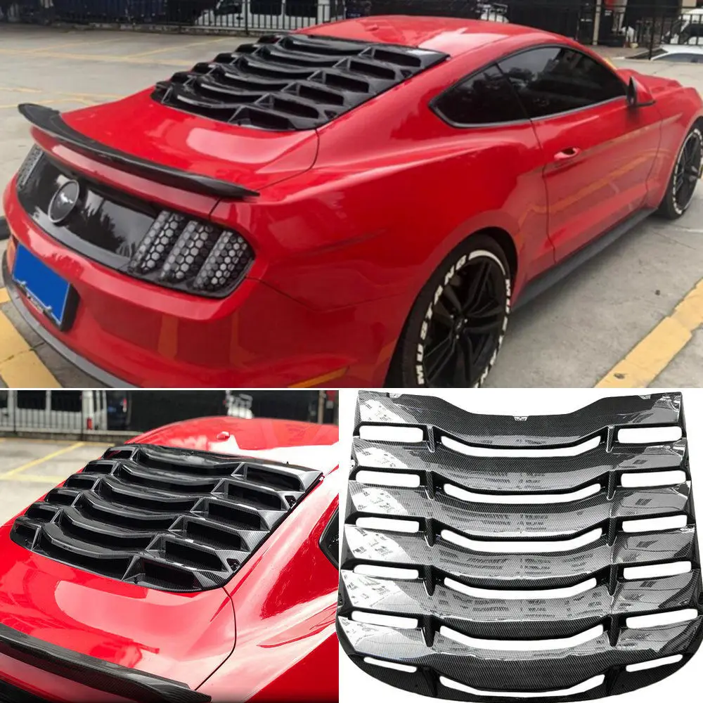 ABS / Carbon Fiber Cover Rear Windshield For 2015 2018