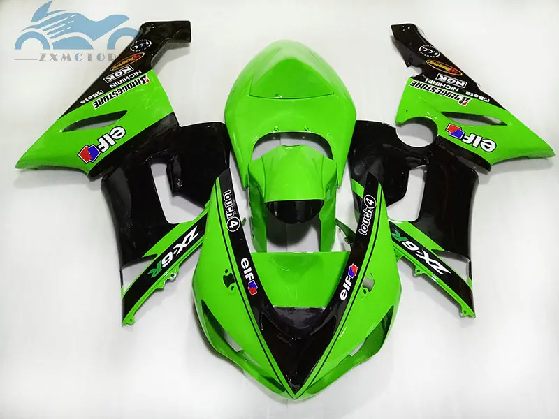 Пользовательские мотоцикл полный комплект обтекатели комплект для KAWASAKI Ninja ZX 6R 2005 2006 спортивный обтекатель наборы ZX6R ZX636 05 06 запасные части корпуса