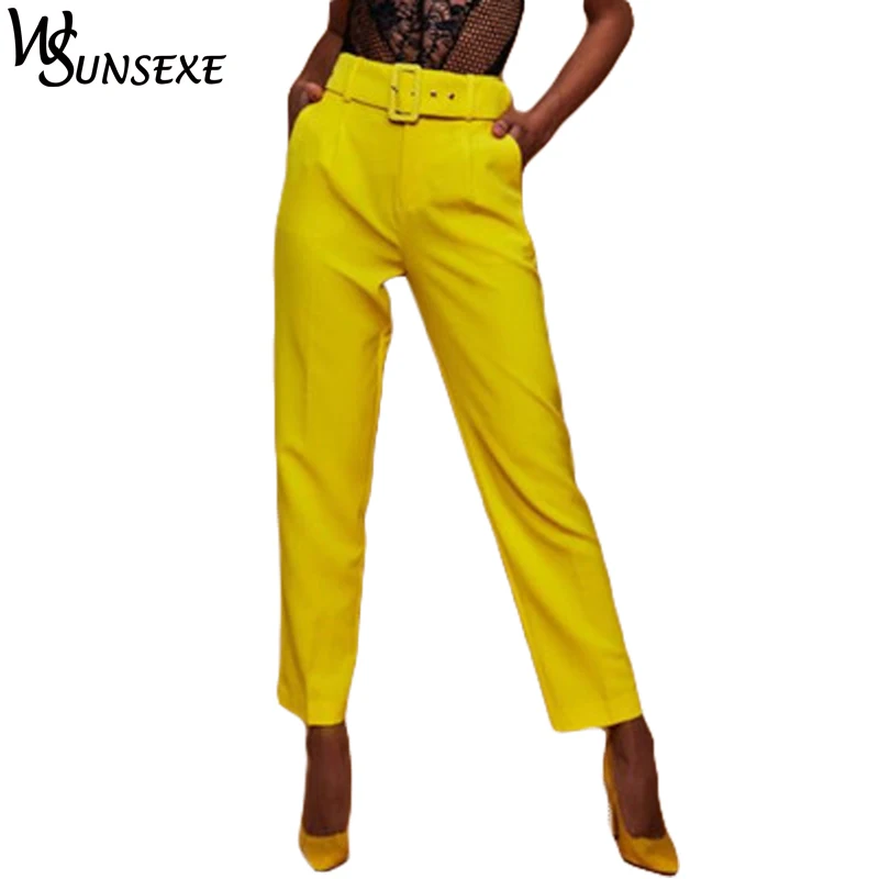 Aliexpress.com : Buy High Waist Harem Pants with Belt