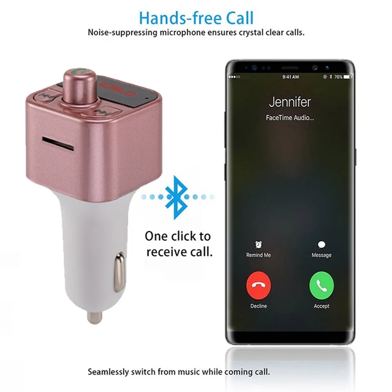VicTsing беспроводной Bluetooth MP3 плеер Автомобильный fm передатчик радио Hands Free