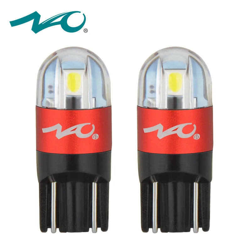 NAO T10 W5W LED Bulb 3030 SMD 168 194 Car Accessories Clearance Lights Reading lamp Auto 12V White Amber Crystal Blue Red Motor