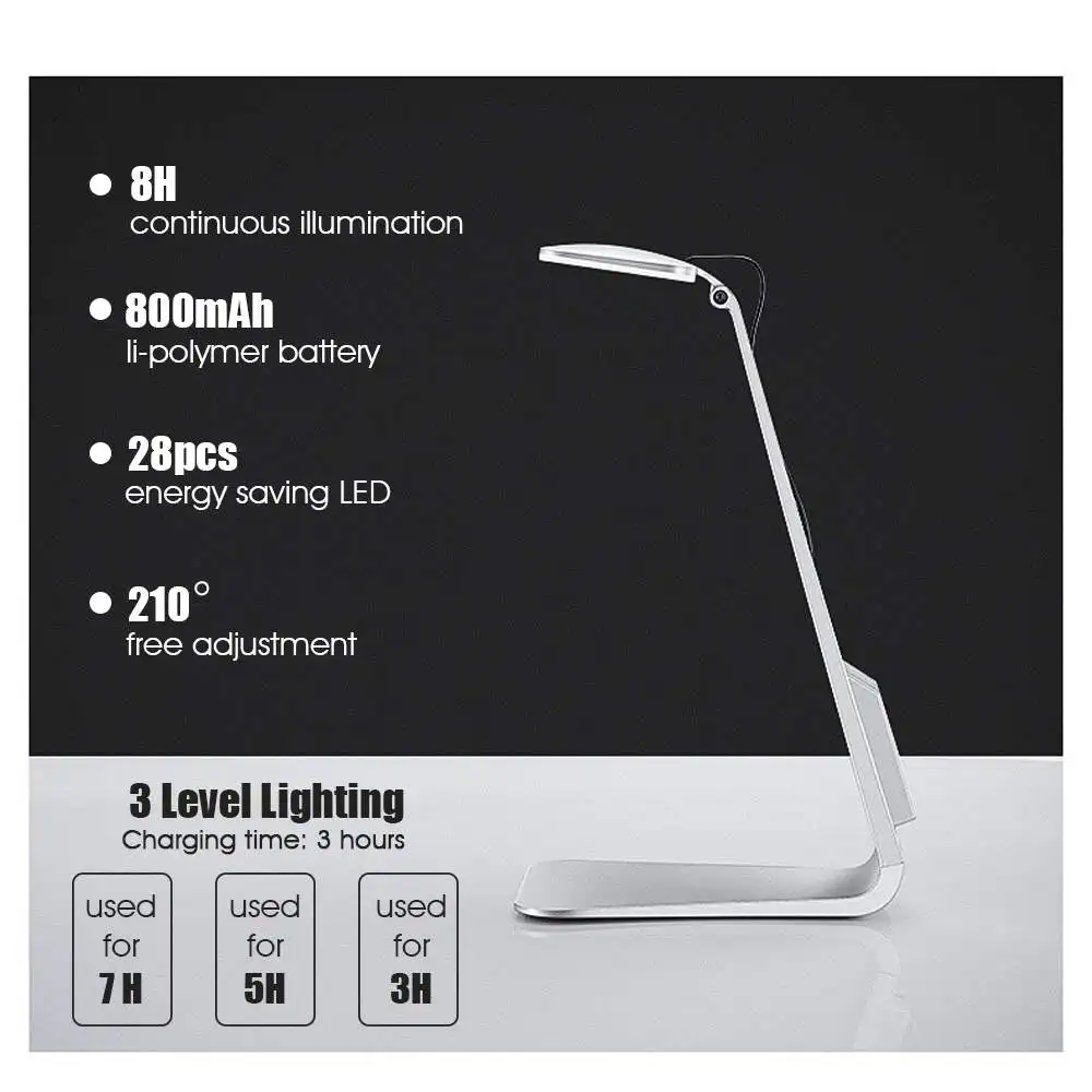 Arilux Desk Lamp For Ultra Thin 28 Led Table Lamp Dimming Reading