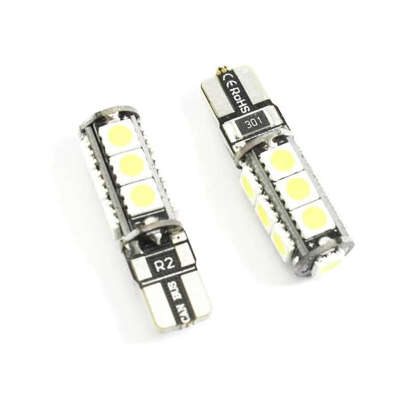 Универсальный светодиодный габаритный фонарь T10 W5W 13 5050 SMD Автомобильный 12 В canbus