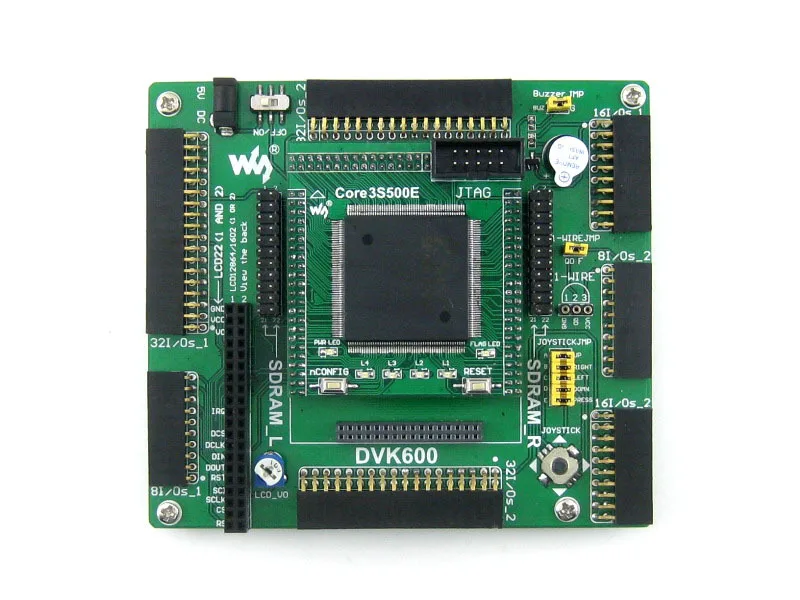Модуль Xilinx XC3S500E Spartan 3E FPGA по развитию Оценка + LCD1602 LCD12864 12 модуль = Open3S500E Вышивка