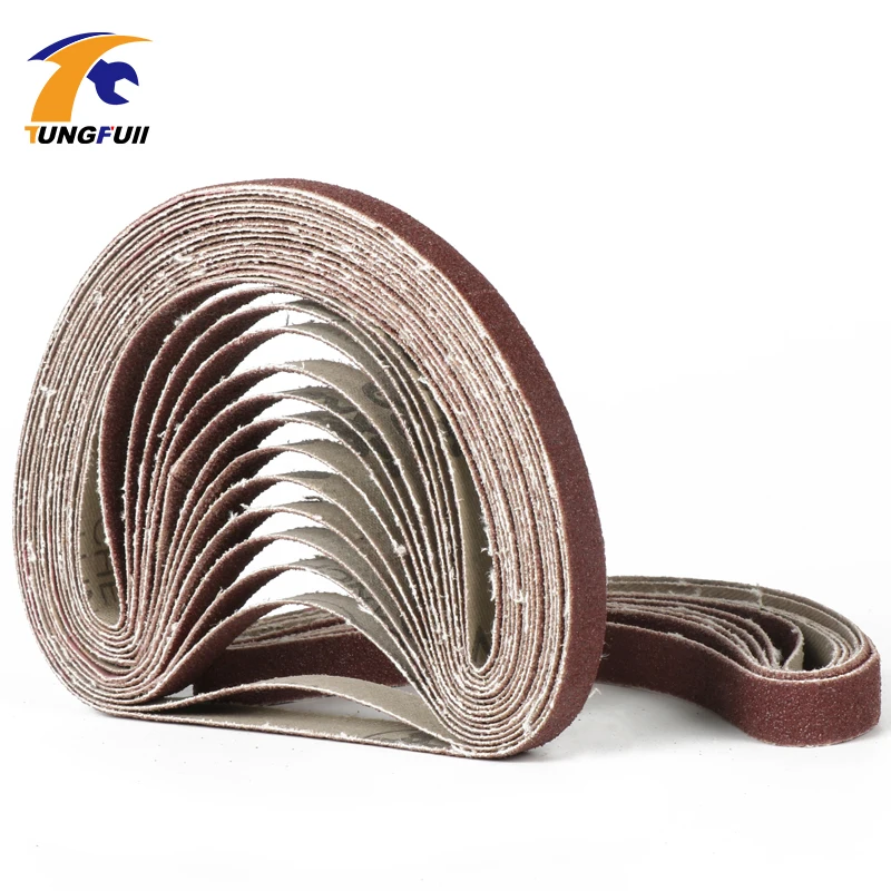 In Stock 50 pcs 330*10mm Abrasive Sanding Belt P80 for Air Belt Sander