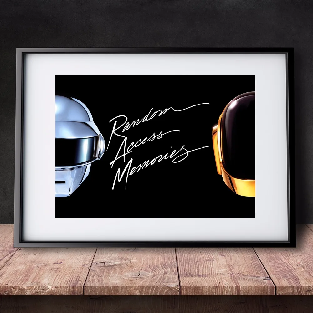 

Daft Punk Random Access Memories Print Art Painting Canvas Poster Wall Decor Home Room Decoration Silk Fabric Pictures No Frame