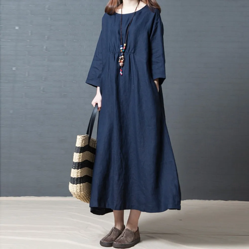 2018 новое поступление женское Повседневное платье с длинными рукавами модное