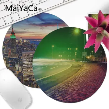

MaiYaCa Your Own Mats City Lights1 Anti-Slip Durable Silicone mat mouse Round mouse pad 22x22cm 20x20cm