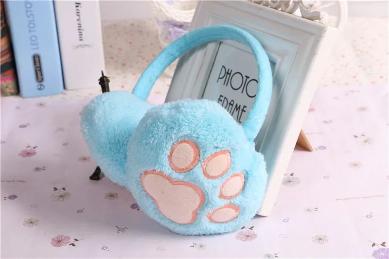 300pcs/lot children's new fashion winter cat/bear paw shape earflap/earmuffs