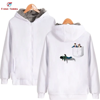

2019 New style of Stranger Things Printing 2019 Hot Sale Long Sleeve Zipper Hoodies Women and men Casual zipper hooded Clothes