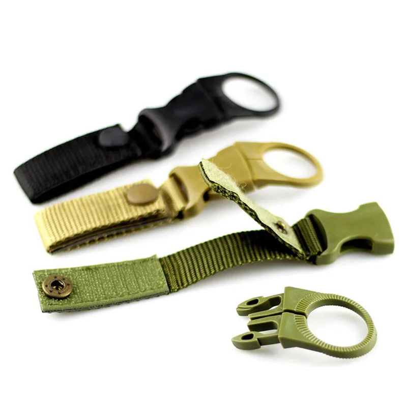 EDC Outdoor military Nylon Webbing Buckle Hook Water Bottle Holder Clip Climb Carabiner Belt Backpack Hanger Camping Equipment EDC Outdoor military Nylon Webbing Buckle Hook Water Bottle Holder Clip Climb Carabiner Belt Backpack Hanger Camping Equipment