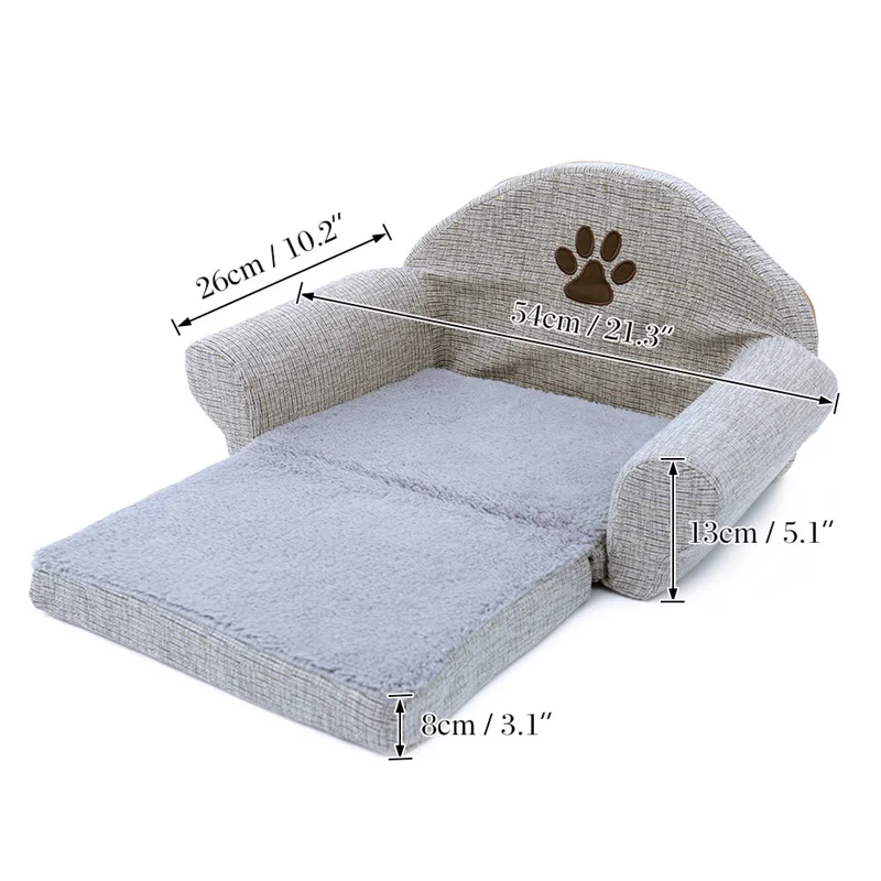 Съемная кровать для собак, четыре сезона, серый диван для собак, домик для кошек, моющаяся подушка для домашних животных, товары для животных