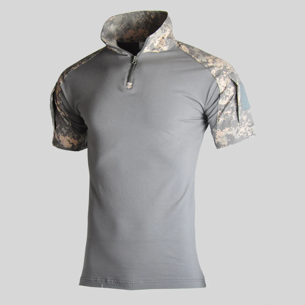 Штурмовая камуфляжная тактическая футболка для мужчин с коротким рукавом армии США лягушка боевые футболки летняя Мультикам Военная страйкбол рубашки поло