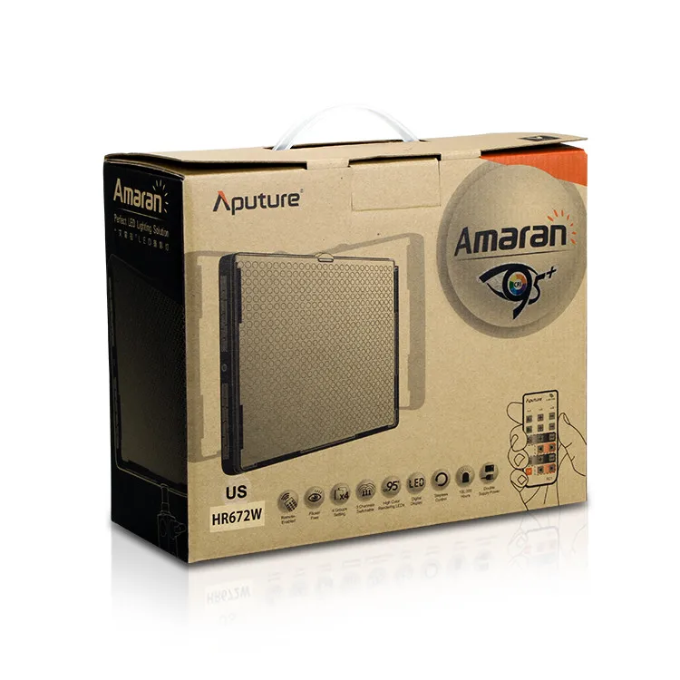 Aputure Amaran HR672S High CRI95+ светодиодный свет видео с 2,4 ГГц беспроводным пультом дистанционного управления, 5500K Цветовая температура, 25deg. Из-за угла съемки