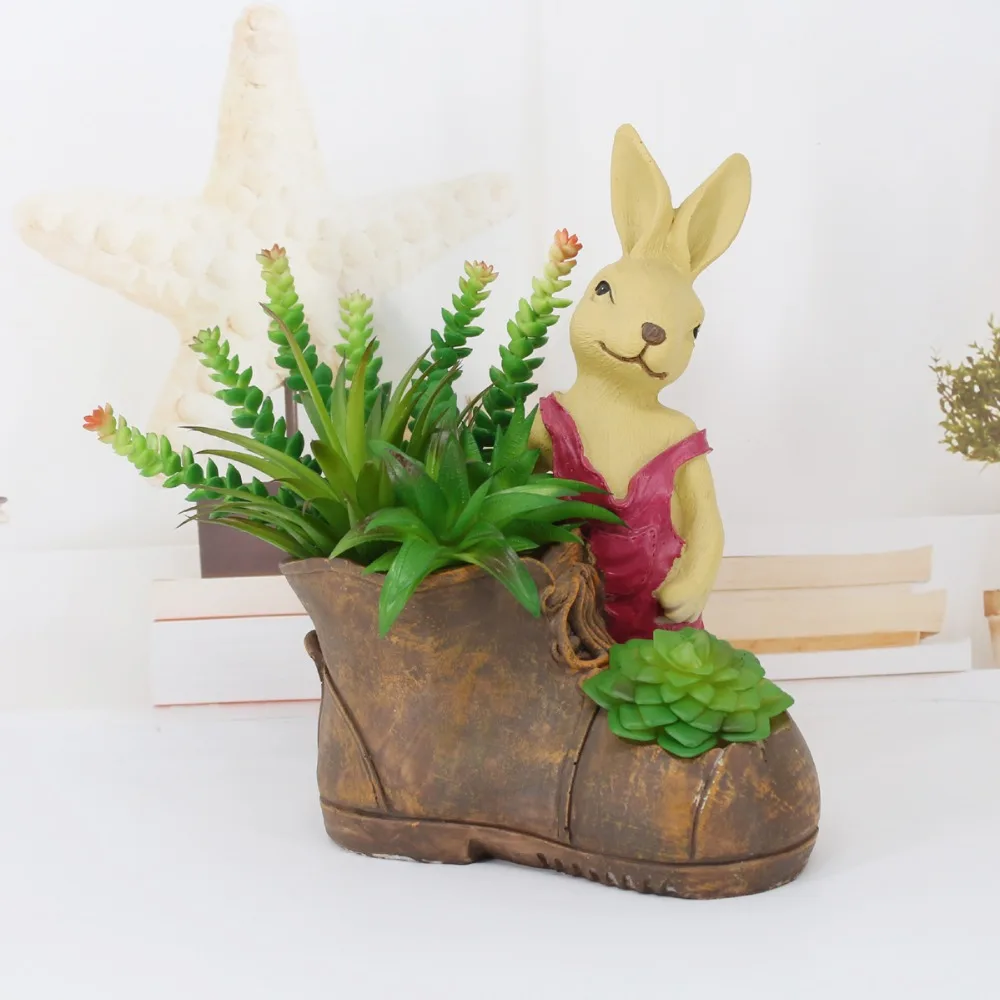 Миниатюрная фигурка Mum Bunny сделай сам суккулентные растения кролик семейный