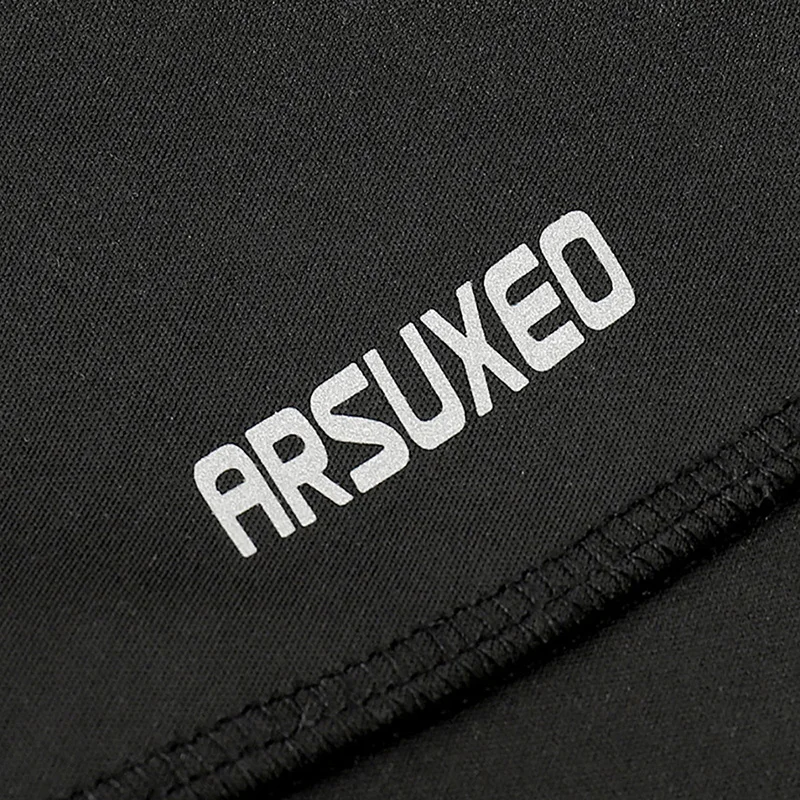 ARSUXEO мужские зимние теплые флисовые штаны мульти спортивные брюки для бега велосипеда велосипедные штаны ветрозащитные водонепроницаемые 18Y