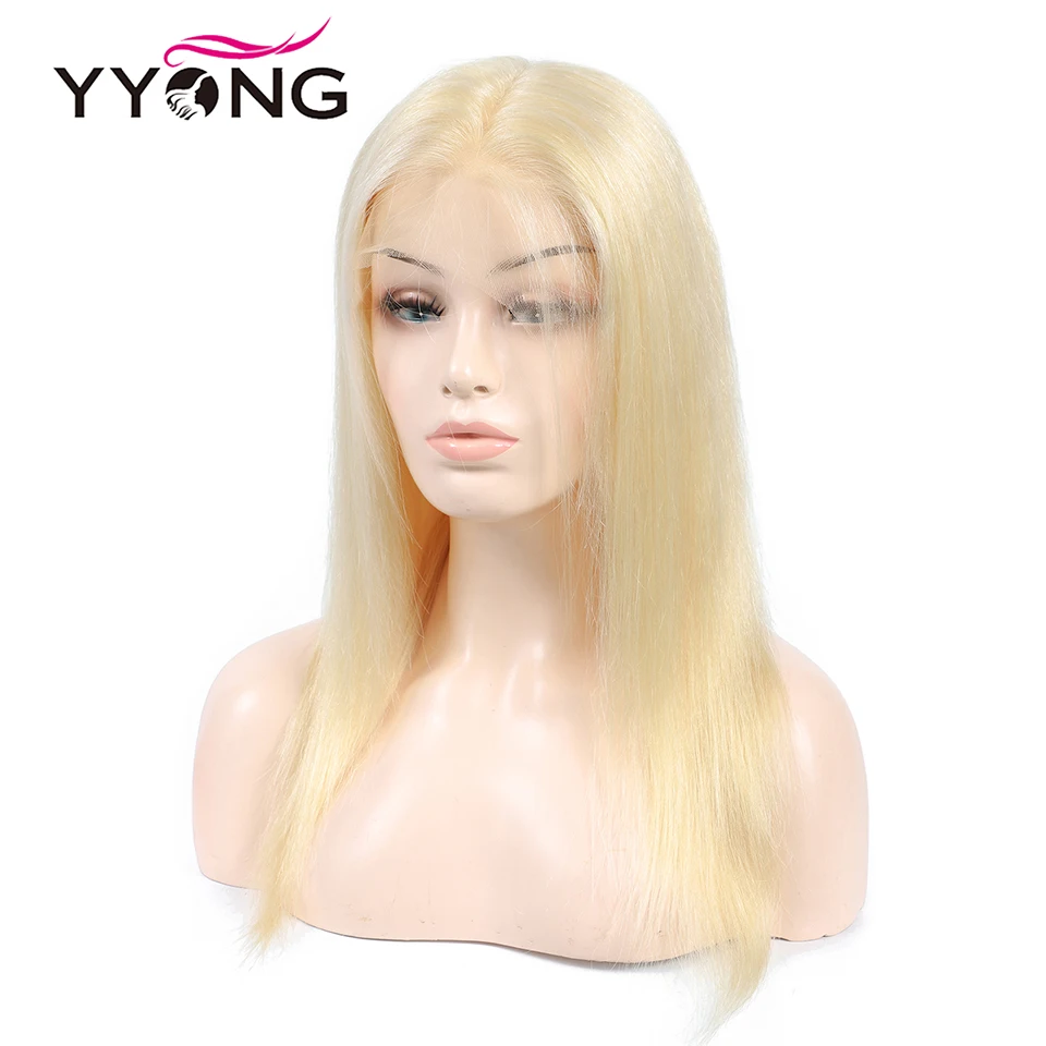Yyong 613 12x3 человеческие волосы на кружеве парики для черных женщин предварительно выщипанные волосы с Детские Волосы бразильские прямые волосы Реми 120