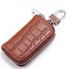 Genuine Leather Car Key Wallet multifunction key holder Fashion Woman Men Housekeeper Holders Candy Color Key Holder Wallet