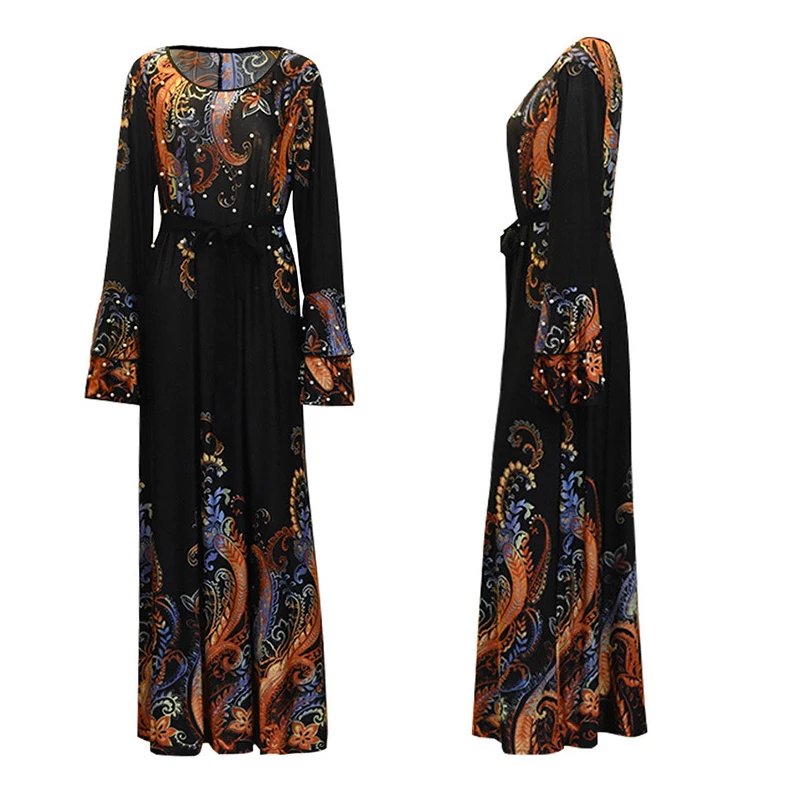 

Dubai Muslim WomenIslamic Clothing Long Dress Abaya Kaftan Arabic Vestidos 2019 Turkey Maxi Hijab Caftan Elbise Robe Turkish