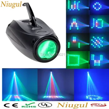 

Magic Digital Pattern Change 64 LED RGBW Stage Laser Lights Projector EU/US Plug Disco LED Light Airship Cool Fashion Shape
