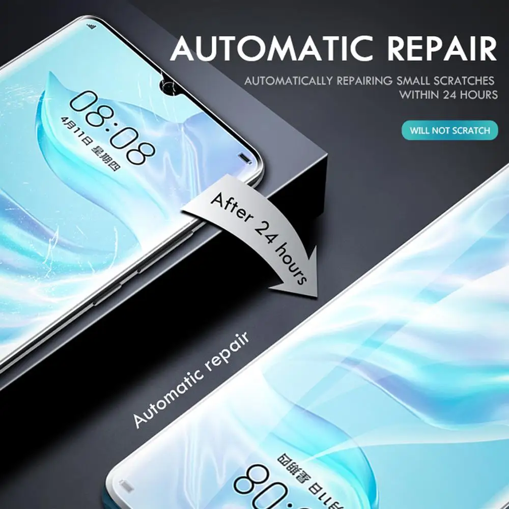 Передняя + задняя Гидрогелевая пленка 6D для Huawei P30 Pro Lite Mate 20 20X искусственная Honor 20i