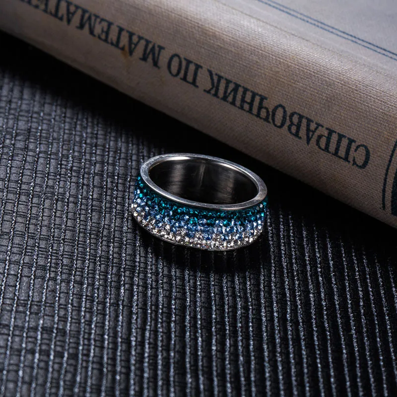 Modyle Brand Zircon Rings Clear CZ Gold-Color Rings for Women Fashion Jewelry Wholesale