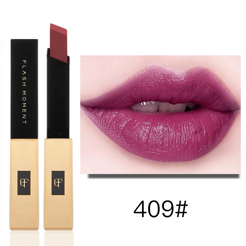 

Flash Moment Gold Wine Volume Lip Tint Velvet Matte Lipstick Makeup Brown Red Waterproof Long Lasting Lipsticks for Women Beauty