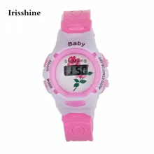 Irisshine T5 children watches Colorful Boys Girls Students Time Electronic Digital Wrist Sport Watch Kids gift wholesale