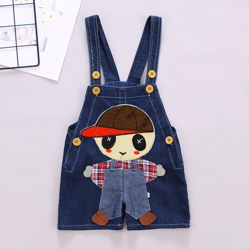 

IENENS 1-3Y Summer Infant Boy Casual Shorts Overalls Baby Toddler Boys Jeans Dungarees Child Kids Denim Trousers Short Pants