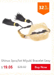 Shinus бисер Miyuki бусины средства ухода за губами браслеты бисером синий средства ухода за губами браслет Красный Регулируемый для вечерние женщи