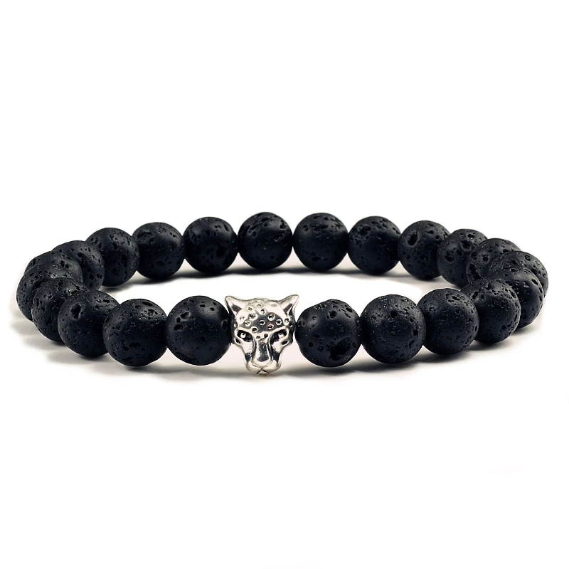 

13 Style Lava Charm Bracelet Male Volcanic Natural Stone Bead Bracelets Bangles Men Jewelry Accessories Couple Gifts For Women