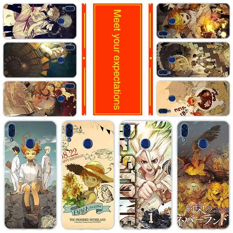 

Phone for HUAWEI Honor 10 9 i lite Cover Honor 8X a max 9lite 7 6 X 7a pro V20 Play Cover Case The Promised Neverland