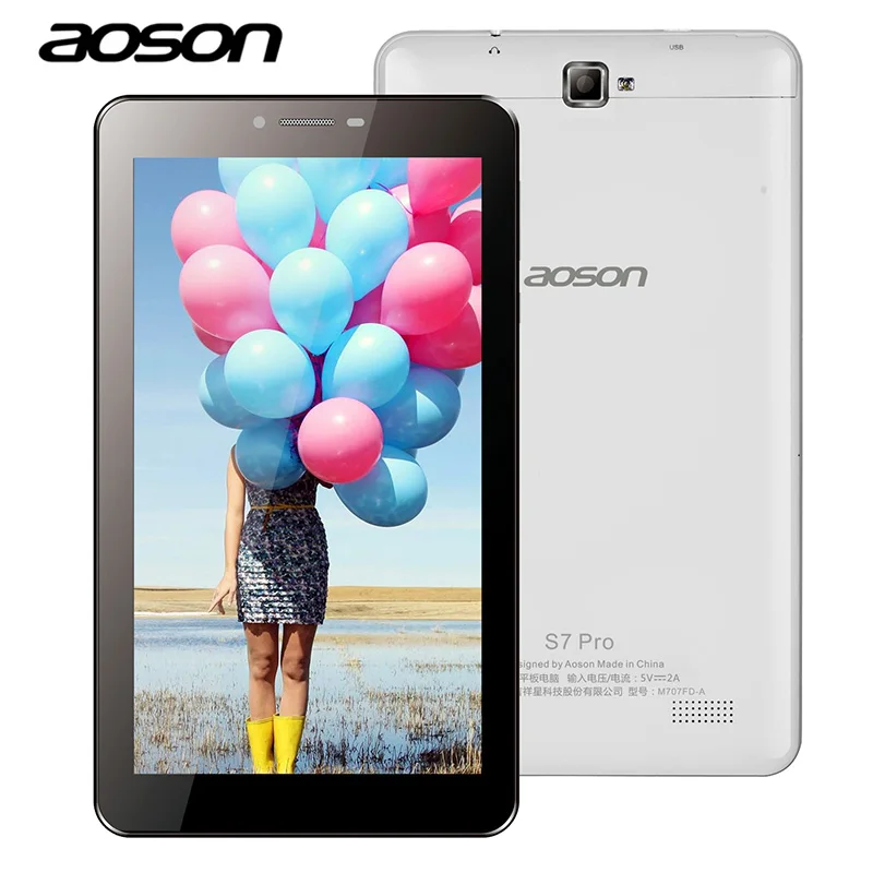 7 дюймов AOSON S7 Pro 4G LTE-FDD Телефонный звонок планшетных ПК HD ips Android 6 0 1024*600 8 ГБ 1 фаблет