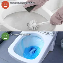 Домашний очищающий автоматический очиститель для туалета Magic Flush Bottled Helper Blue Bubble Amazing Cleaner Зеленый экологически чистый дропшиппинг