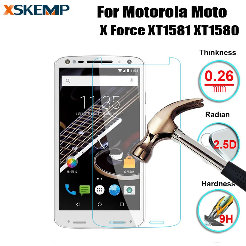Переднее закаленное стекло для Motorola Moto X Force XT1585 Droid Turbo 2 XT1580 настоящая Защитная