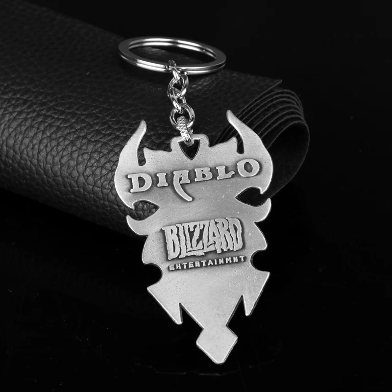 Dongsheng Винтаж бронза Diablo 3 III уход за кожей лица жнец душ расширения брелок ювелирные изделия брелок для ключей от автомобиля chaveiro кулон Для мужчин подарок-50