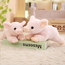 Lovely Pink Simulation Pig Plush Toy Stuffed Animal Short Plush Doll Gifts Send to Children & Friends children s toy gifts stuffed simulation animal dogs dolls short plush dachshund doll toys good quality