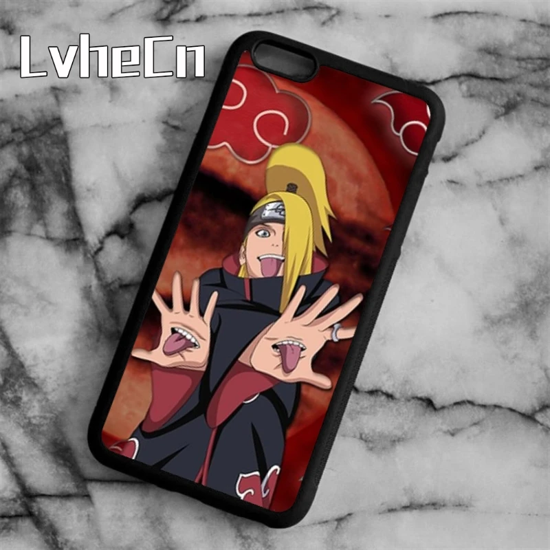 

LvheCn Akatsuki Deidara Anime Naruto Phone Case Cover For iPhone 4 5s SE 6 6s 7 8 plus 10 X Samsung Galaxy S6 S7 edge S8 S9 plus