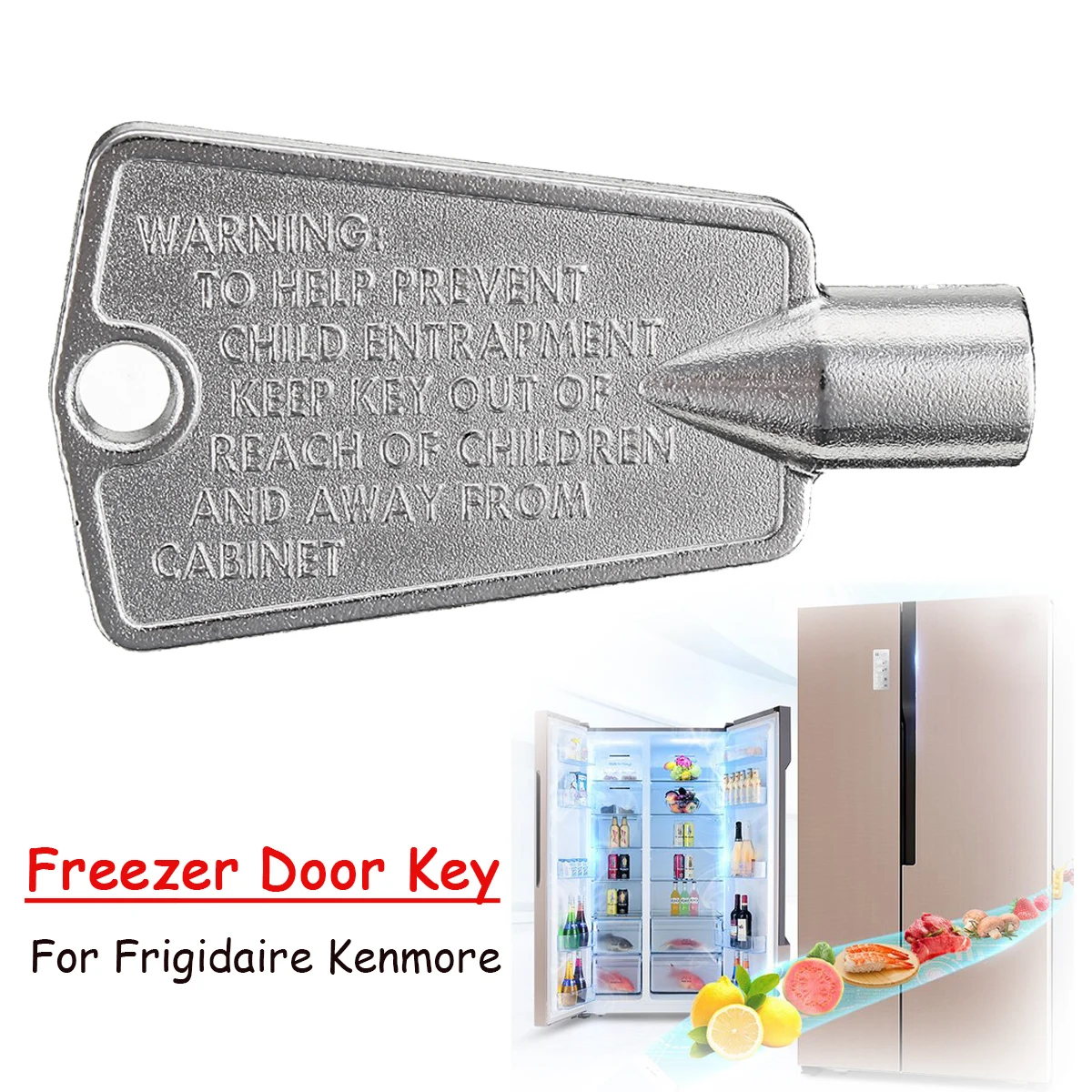 

Sliver Freezer Door Keys For Frigidaire WP842177 for Whirlpool Refrigerator 841277