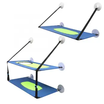 

Cat Cage Travel Cat Bed Window Mounted Hammock Animal Pet Perches with Suction Cups Waterproof Pet Cat Litter Mat