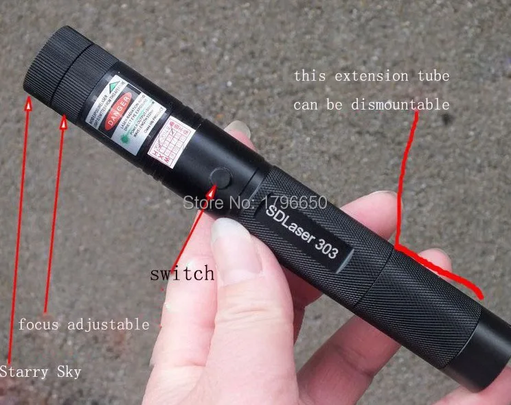 

Hot! Green laser pointers 500w 500000m 532nm High power lazer Burning 303 presenter Burn Matches & Light Cigarettes+safe key