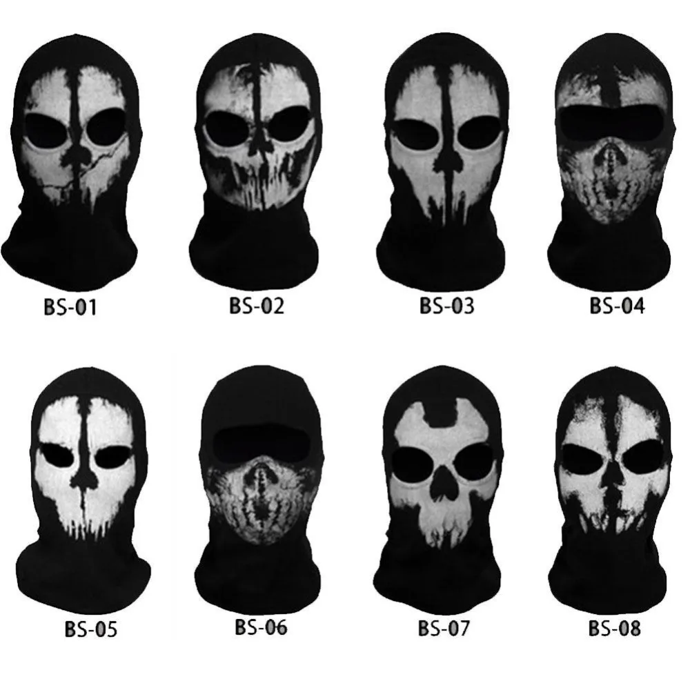 

Original Balaclava Ghost Mask Skull Paintball Hat Army Motorcycle WarGame Airsoft Military Tactical Full Face Mask