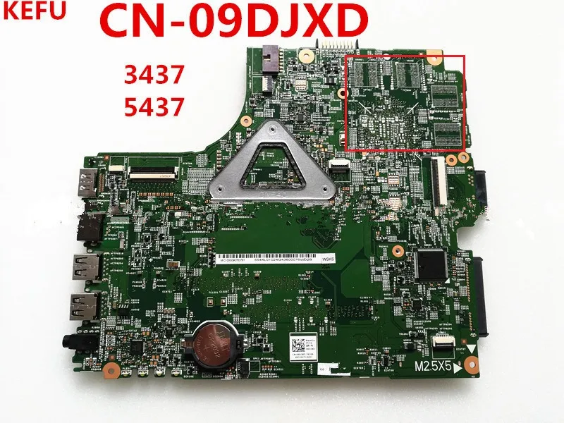 

KEFU For DELL 14R 5437 3437 Motherboard CN-09DJXD Laptop Motherboard full Works