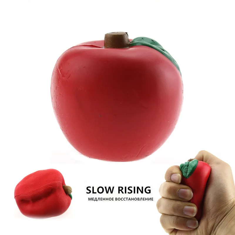 Antistress spongieux pomme lente à la hausse drôle fruits doux Jumbo jouet jouets spongieux pour enfants