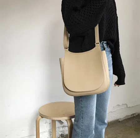 Casual Messenger Bag Womens Shoulder Soft Pu Leather Ladies Handbags Korean Style Crossbody Bags Famous Brands Bolsa Feminin huismerk kopen in de aanbieding