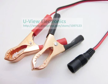 

NCHTEK DC 5.5x2.1mm Female to Car Battery Terminal Clip-on Power Jack Socket Adapter Cable/Free Shipping/10PCS