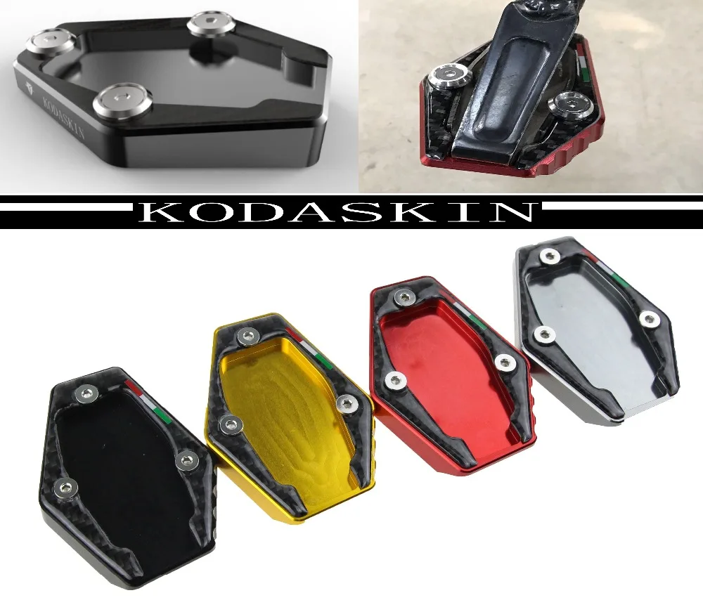

PRO-KODASKIN Motorcycle CNC Aluminum Side Stand Enlarge Plate for Ducati Multistrada 1200 MONSTER 821 1200 1200S 795 796