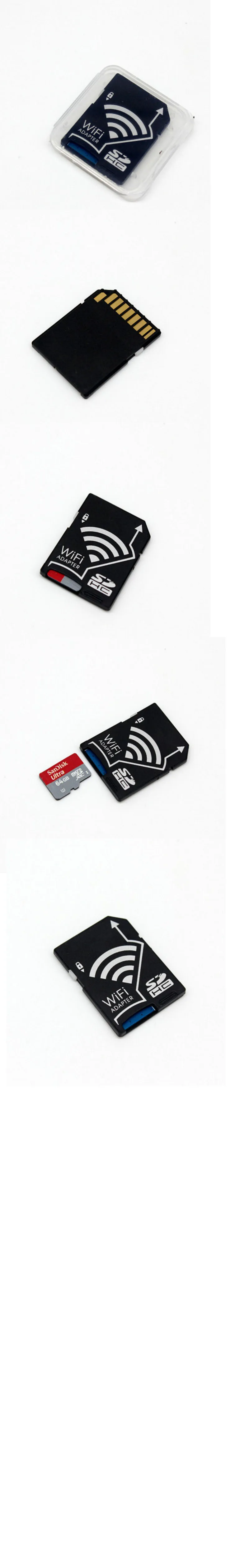 MicroSD/TF карта для SD карты WiFi адаптер MicroSD TF конвертер беспроводной для Apple для IOS и Android телефонов Компьютеры Ноутбук