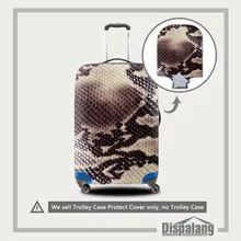 Дорожный багажный чехол с 3D принтом змеиной кожи эластичный стрейч-чемодан защитный чехол для 18-30 дюймов Чехол для тележки протектор